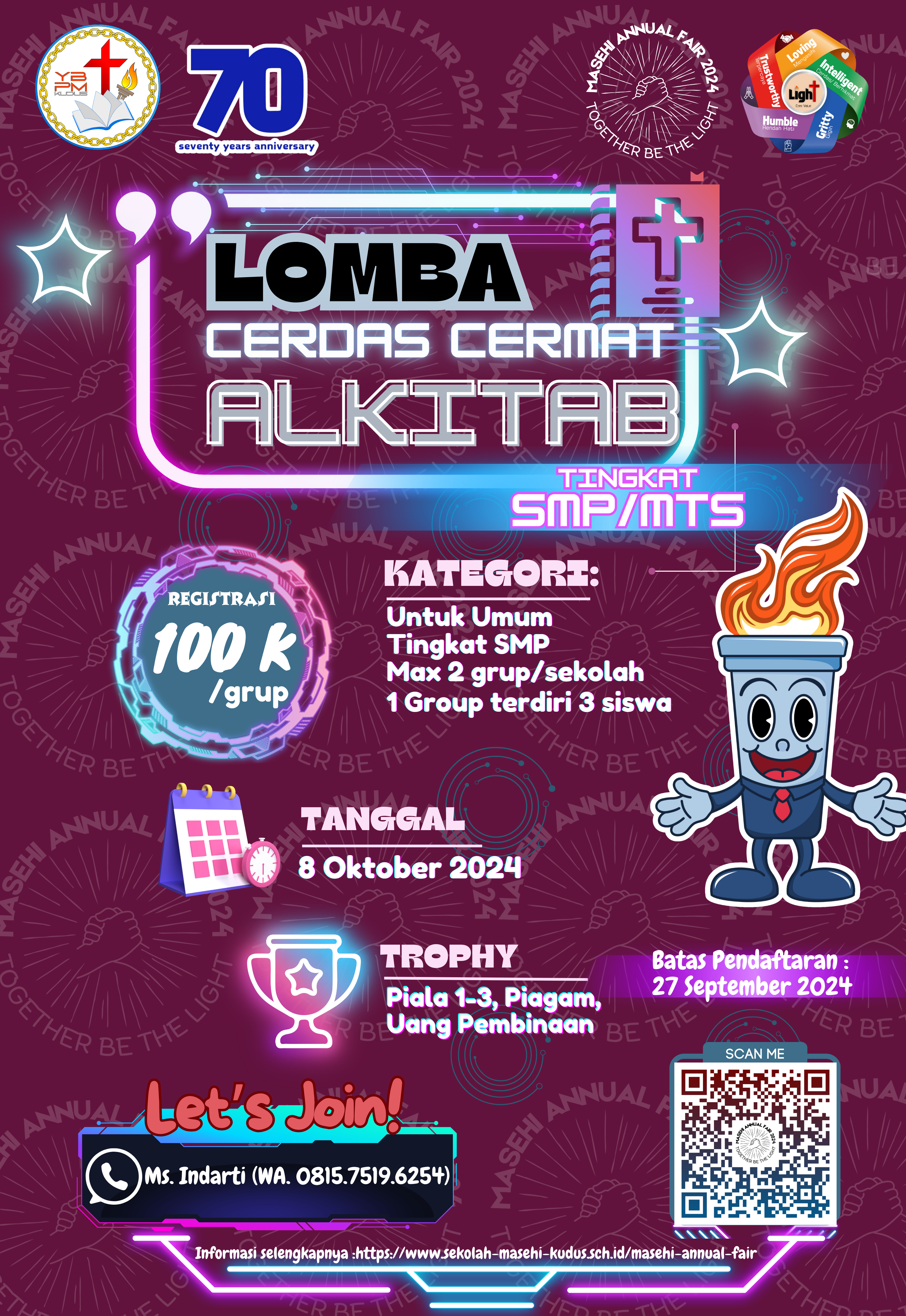 Lomba Cerdas Cermat Alkitab tingkat SMP (Umum)