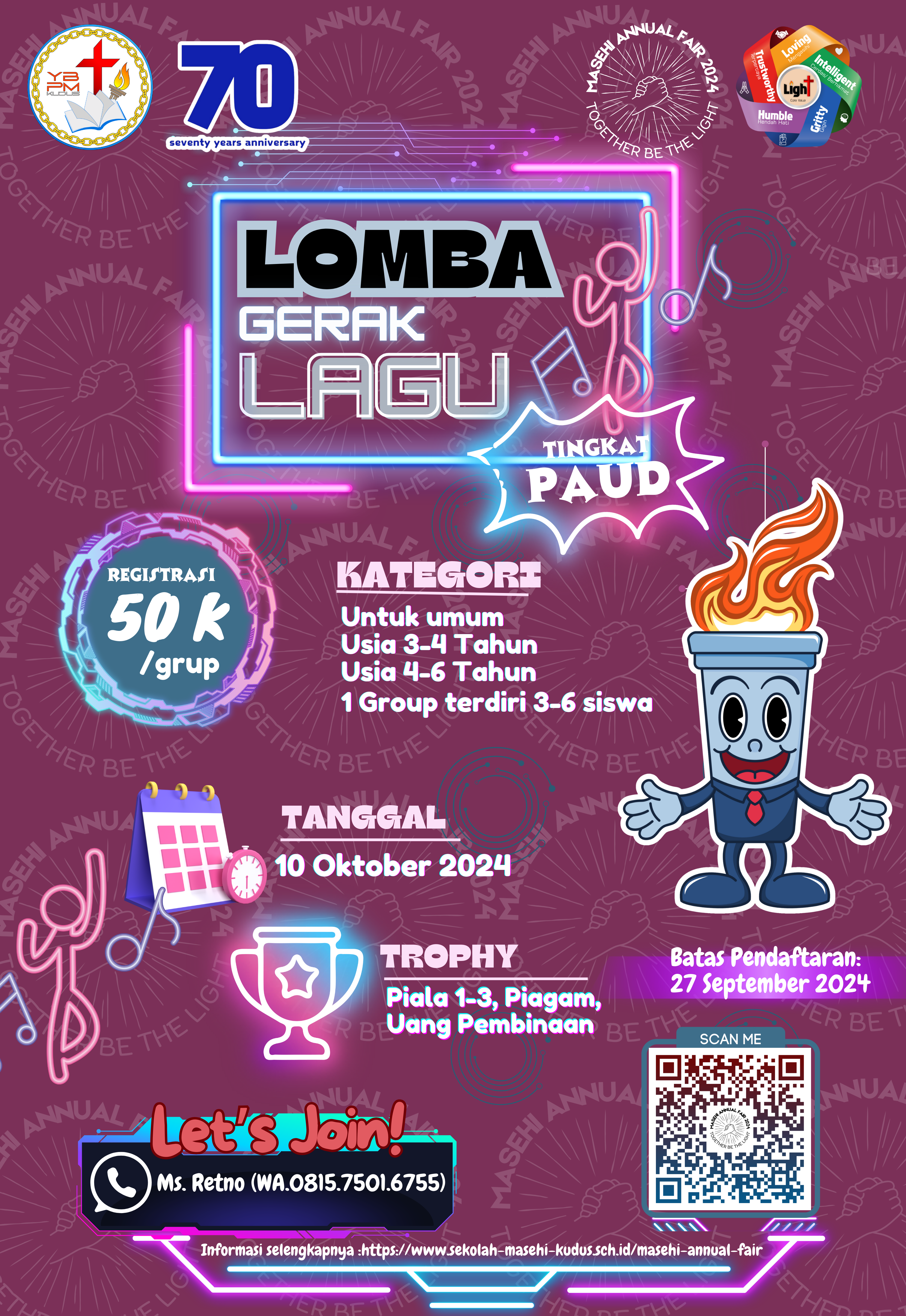 Lomba Gerak dan Lagu Tingkat PAUD/RA (Umum)